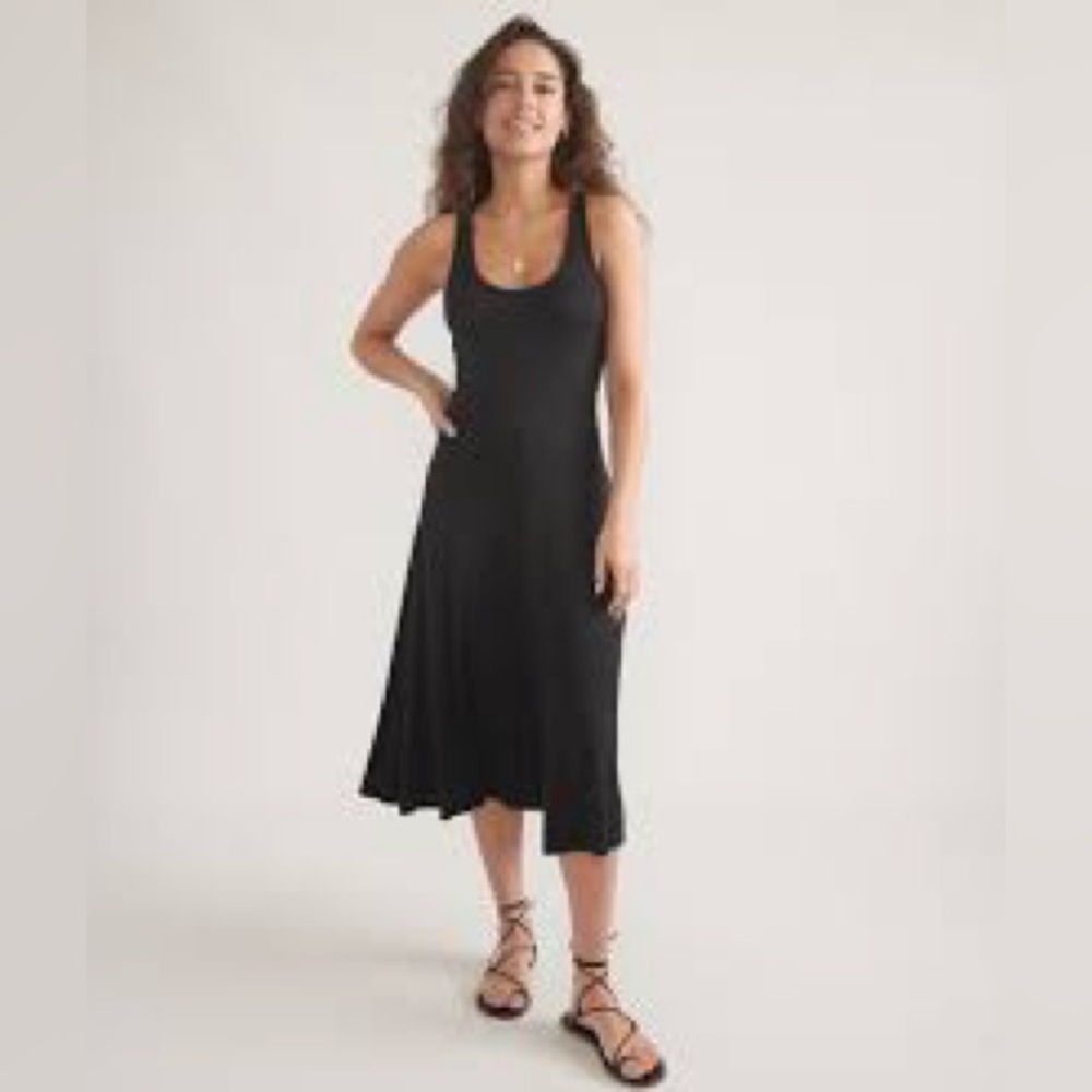 Marine Layer Black Midi Dress